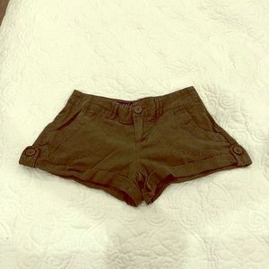 MILEY CYRUS &MAX AZRIA Army Green Shorts